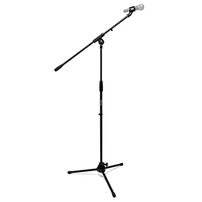Abbildung von TIGER MCA7 BK Professioneller Boom Mikrofonständer mit Klemme Schwarz
