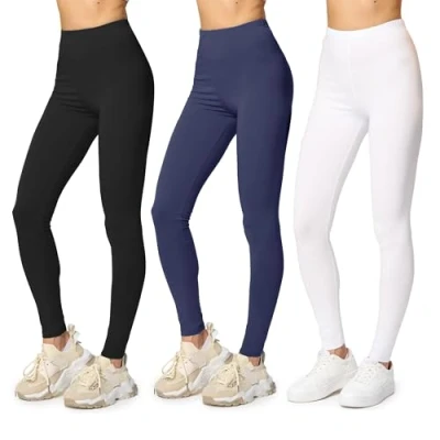 Abbildung von Merry Style Leggings Damen Hosen aus Baumwolle MS10 198 (1 tlg) elastischer Bund, eng