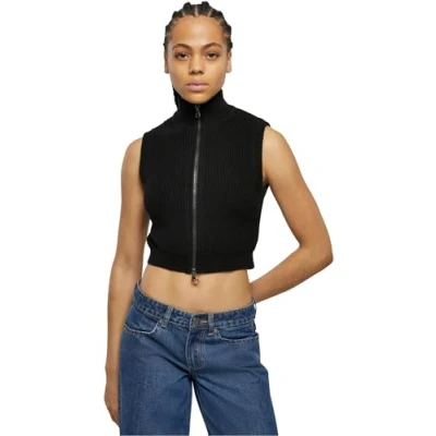 Abbildung von Urban Classics Short Strickjacke, Damen, Größe: XXL, Black