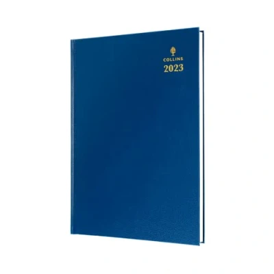 Abbildung von Collins Tischkalender A5 Wochenansicht Blau 2023