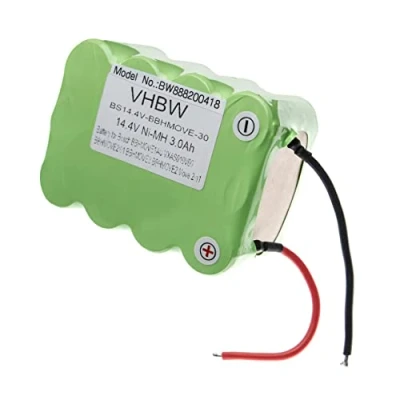 Abbildung von vhbw Akku kompatibel mit Bosch Move BBHMOVE2N/01, BBHMOVE3/01, BBHMOVE3/03, BBHMOVE3AU/03 Staubsauger (3000mAh, 14,4V, NiMH)
