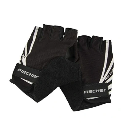 Abbildung von FISCHER Erwachsene Fahrradhandschuh, Sporthandschuh, Handschuh Sport S/M, schwarz, waschbar, mit Ausziehhilfe, gepolstert