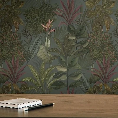 Abbildung von living walls Vliestapete, matt, Vliestapete Dschungel für Schlafzimmer Küche Wohnzimmer Flur