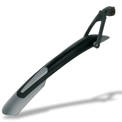 Abbildung von SKS GERMANY X BLADE 29&quot; Hinterrad Schutzblech für Mountainbike, Fahrradzubehör (Schutzblech mit Quick Release Befestigung, 2 Gelenk Technik, bis max. 3.0 Zoll Reifenbreite), schwarz / grau