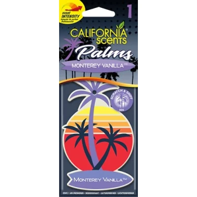 Abbildung von California Scents AC CS AMBIENTADOR COCHE Palmera Papel 1UD VAINILLA