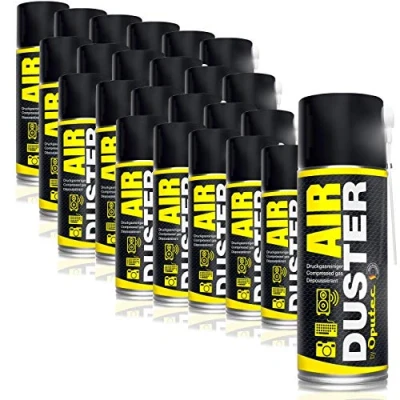 Abbildung von 24x400ml Oputec Air Duster Tastatur Reiniger Druckluftspray Druckgasreiniger