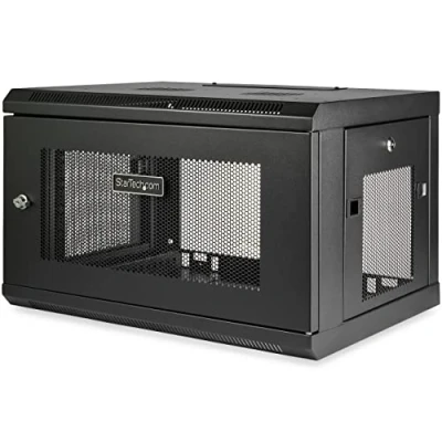 Abbildung von StarTech.com 2 Pfosten 6HE Wand Netzwerkschrank mit 1HE Fachboden, 19&quot; Server Rack für IT / Daten Computer Ausrüstung