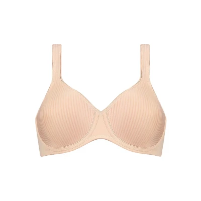 Abbildung von Triumph Bügel BH Modern Soft+Cotton W Cup B F, mit dezentem Streifenmuster, Basic Dessous