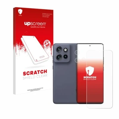 Abbildung von upscreen Schutzfolie für Motorola Edge 50 Neo (Display+Kamera) Kristall klar, Kratzschutz, Anti Fingerprint