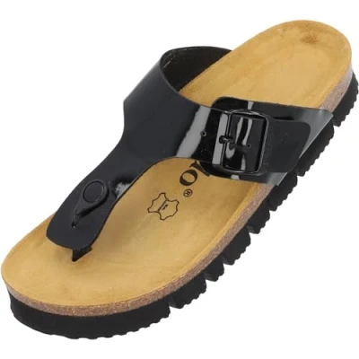 Abbildung von Palado KOS lack Zehentrenner, Damen, Größe: 37, Schwarz Schuhe