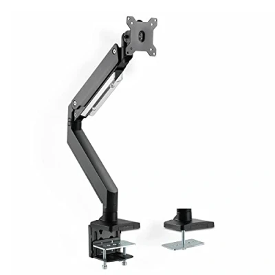 Abbildung von Xantron® PRO GS100 Vollbewegliche Monitorhalterung 1 Monitor 17 35 Zoll oder VESA 75x75 &amp; 100x100/ Bildschirm Halterung mit Quick Release/Monitor passt an jeden Tisch inkl. Montagematerial