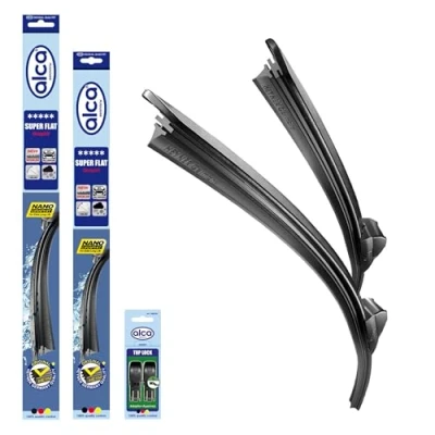 Abbildung von alca® Scheibenwischer Set passend für OPEL Corsa F/Corsa e (09.2019 10.2024) SUPER Flat Flachbalkenwischer Frontscheibenwischer
