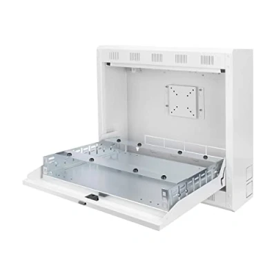 Abbildung von DIGITUS DVR NVR Gehäuse Wandmontage 2HE 19&quot; Profil Montageplatte (inkl. 1HE 19&quot;) 12&quot; Monitor Halterung Lichtgrau