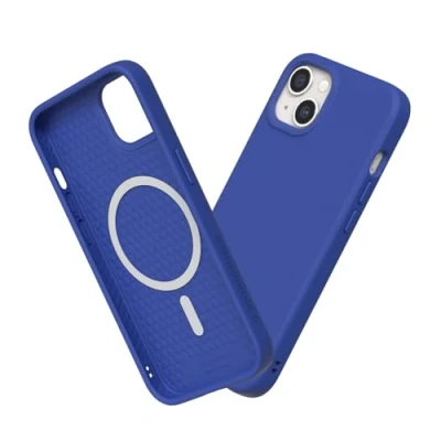 Abbildung von RhinoShield Hülle kompatibel mit [iPhone 13 Mini] SolidSuit MagSafe Stoßdämpfende &amp; schlanke Schutzhülle Premium Finish 3.5 Meter Fallschutz Klassisches Blau