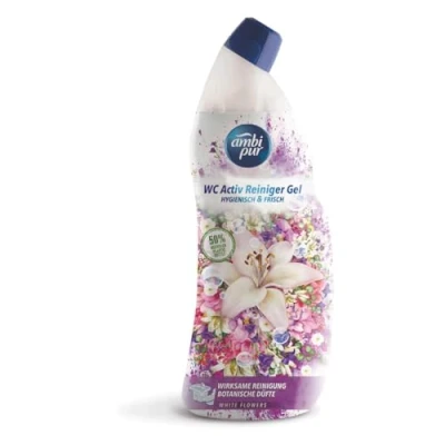 Abbildung von Ambi Pur WC Reinigungsgel Weiße Blumen 750ml