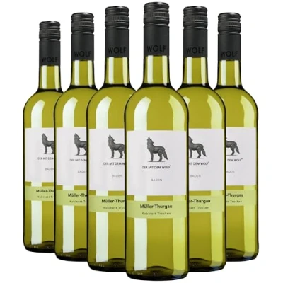 Abbildung von Wolfenweiler Batzenberg Müller Thurgau Weißwein trocken Kabinett aus dem Markgräflerland, feinwürzig mit Muskataromen (6 x 0,75l)