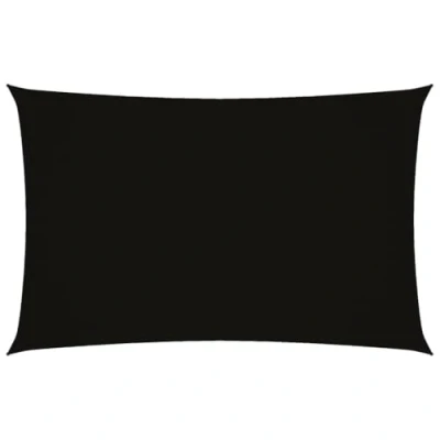Abbildung von vidaXL Sonnensegel Wasserfest Sonnenschutz Windschutz Sonnendach UV Schutz Garten Terrasse Balkon Oxford Gewebe Rechteckig 2x5m Schwarz