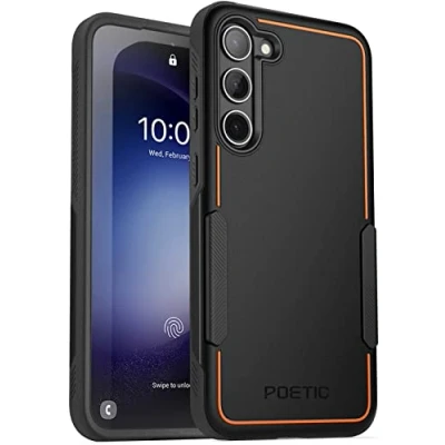 Abbildung von POETIC Neon Series Schutzhülle für Samsung Galaxy S23 Plus 5G 6,7 Zoll, zweilagig, robust, leicht, dünn, stoßfest, 2023 S23+ 5G, Schwarz
