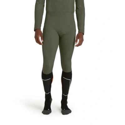 Abbildung von FALKE Herren Baselayer Hose Wool Tech Long M TI Wolle Funktionsmaterial schnelltrocknend 1 Stück, Grün (Olive 7830), S