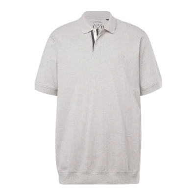 Abbildung von JP1880 Korte MOUWEN, Buikfit Poloshirt, Herren, Größe: 3XL, Grijs melange
