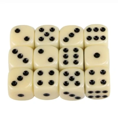 Abbildung von GICO Spielesammlung Augenwürfel Spielwürfel aus PVC 16 mm 12 Stück 5955