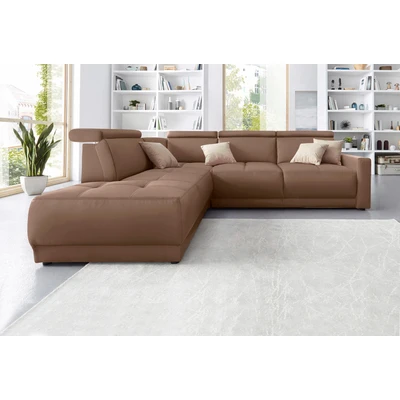 Abbildung von DOMO collection Ecksofa &quot;Ava L Form&quot;, mit Ottomane, Federkern wahlweise Kopfteilverstellungen