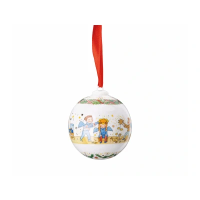 Abbildung von Hutschenreuther Christbaumschmuck Porzellankugel Weihnachtskugel 2024 in OVP, Sammelobjekt mit OVP (Originalverpackung)
