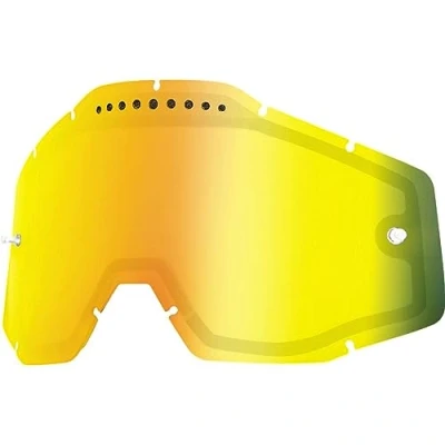 Abbildung von 100% Racecraft/Accuri/Strata Vented Dual Pane Linse Anti Nebel, Gold, One Size
