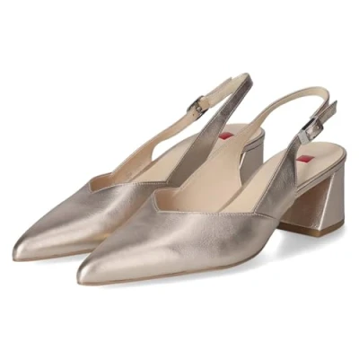 Abbildung von HÖGL Damen Slingpumps/Pumps Gold Glattleder, Farbauswahl:gold, 9999 englisch eu mapping:37