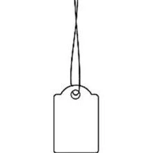 Abbildung von HERMA Hängeetiketten 15x24mm mit Faden weiß VE=1000 Stück