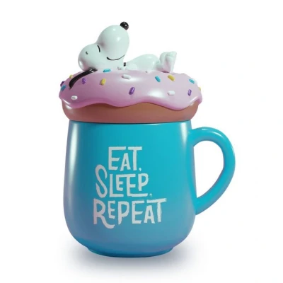 Abbildung von Grupo Erik 3D Kaffeetasse Tasse Snoopy Teetasse Keramik Kafeebecher Größe 17 x 8,5 cm Fassungsvermögen 500 ml Offizielle Lizenz Fanartikel