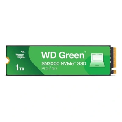 Abbildung von WD Green SN3000 SSD 1TB M.2 2280 PCIe Gen4 NVMe Internes Solid State Module