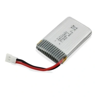 Abbildung von YUNIQUE GREEN CLEAN POWER Wiederaufladbare Lipo Batterie 3.7V 500mAh Kompatibel mit Syma X5, X5C, X5SC, X5SW, Cheerson CX 30W Energieeffizienz, 45x25x9 Gewicht: 16 gr, Silber