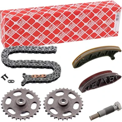 Abbildung von FEBI BILSTEIN 49571 Steuerkettensatz Simplex, mit Kettenschloss MERCEDES BENZ: C Klasse T modell, Limousine, Vito Mixto