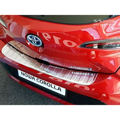 Abbildung von Avisa Edelstahl Heckstoßstangenschutz kompatibel mit Toyota Corolla XII HB 2019 (inkl. GR Sport) &#039;Ribs&#039;