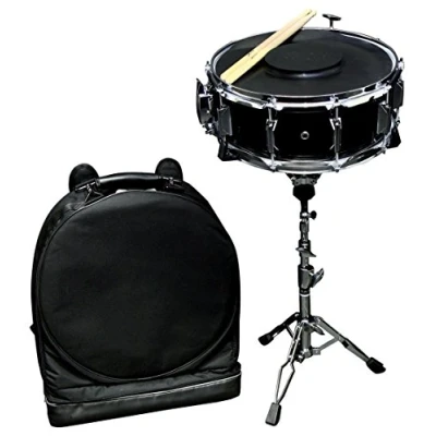 Abbildung von GEWA Snaredrum Starter Set 14x5,5&quot; EINFACH ausziehbar, Pappelkessel schwarz foliert, inkl. Rucksacktasche, Gummimatte, 1 Paar Stöcke PS801192 ***NEU***