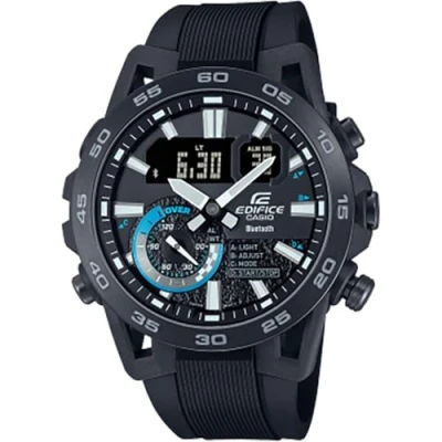 Abbildung von CASIO EDIFICE Smartwatch, Armbanduhr, Herrenuhr, Bluetooth, Stoppfunktion, Weltzeit, digital