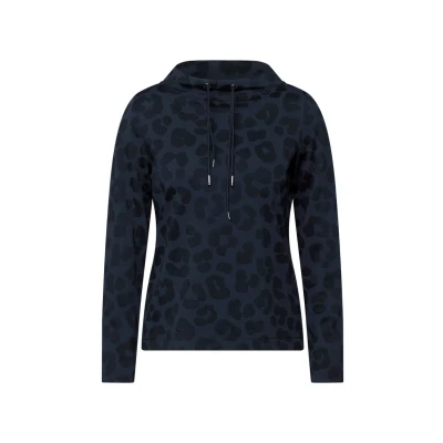 Abbildung von Cecil Raglan Kapuzenpullover, Damen, Größe: Large, Blau