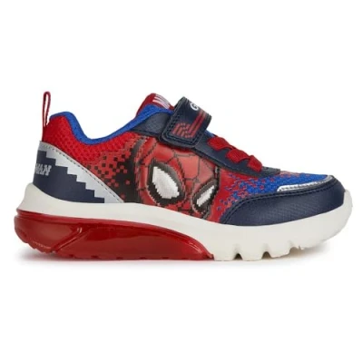 Abbildung von Geox J CIBERDRON Boy F Sneaker, Navy/RED, 34 EU