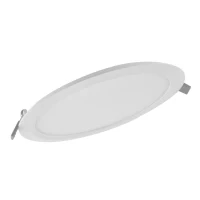 Abbildung von LEDVANCE Flache Downlight mit sehr schlankem Gehäuse und integriertem Treiber energiesparend, Deckenauschnitt 210, 18W, warm weiß DL SLIM DN 210 18 W 3000 K WT
