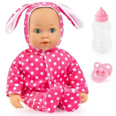 Abbildung von Puppe Anna First Words Baby 38 cm, pinkes Outfit