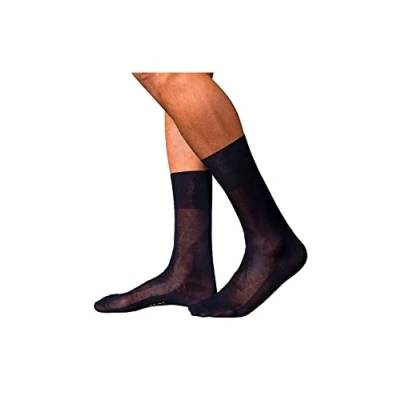 Abbildung von Falke NO. 9 PURE FIL D ́ÉCOSSE Luxury LINE Socken, Herren, Größe: 45/46, Blue