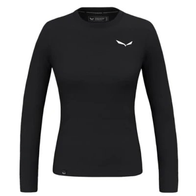 Abbildung von Salewa PUEZ DRY TEE Langarmshirt, Damen, Größe: 38, Black out