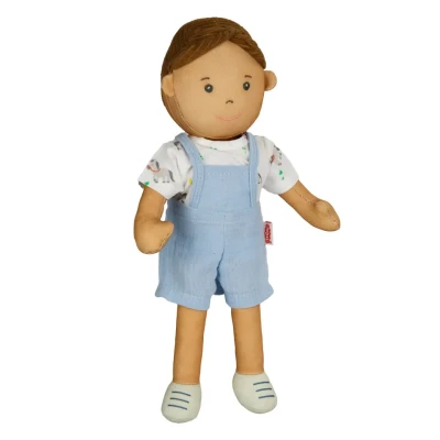 Abbildung von Stoffpuppe &#039;&#039;Noah&#039;&#039; mit Outfit zum An und Ausziehen, 32 cm