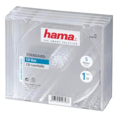 Abbildung von Hama CD Leerhülle (Standard, Schutzhülle) 5er Pack, transparent