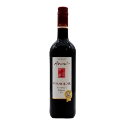Abbildung von Moselland Akzente Dornfelder QbA Rotwein halbtrocken, 6er Pack (6 x 0.75l)