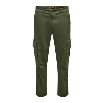 Abbildung von Only &amp; Sons Onsdean LIFE TAP Cargohose, Herren, Größe: 33x30, Olive night