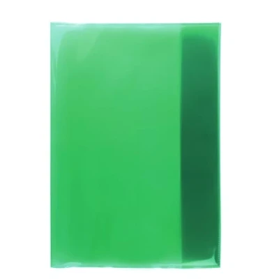 Abbildung von HERMA 19604 Heftumschläge A4 Transparent Grün, Hefthüllen aus strapazierfähiger, abwischbarer und extra dicker Polypropylen Folie, durchsichtige Heftschoner Set für Schulhefte, farbig