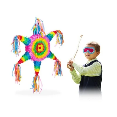 Abbildung von relaxdays Aufblasbares Partyzubehör Pinata Stern bunt