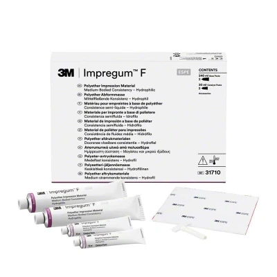 Abbildung von Impregum F komplett 2 x 120 ml Basispaste, 15 Katalysator, 1 Anmischblock